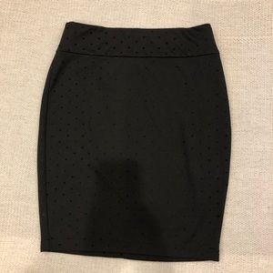 Black Pencil Skirt, Maurices, Size Small